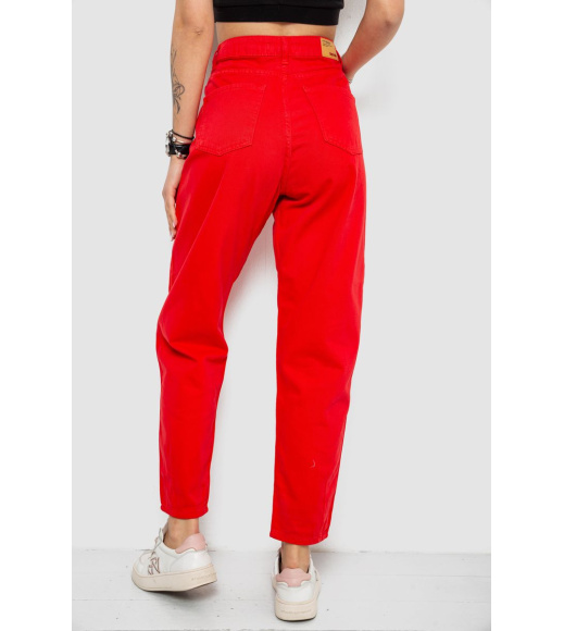 Джинсы женские, цвет красный, 182R1621