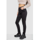 Джинсы женские стрейч, цвет черный, 244RM017