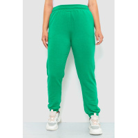 Спортивные штаны женские двухнитка, цвет зеленый, 102R292