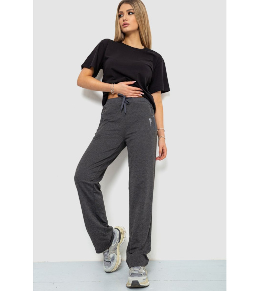 Спорт штани женские, цвет темно-серый, 244R513