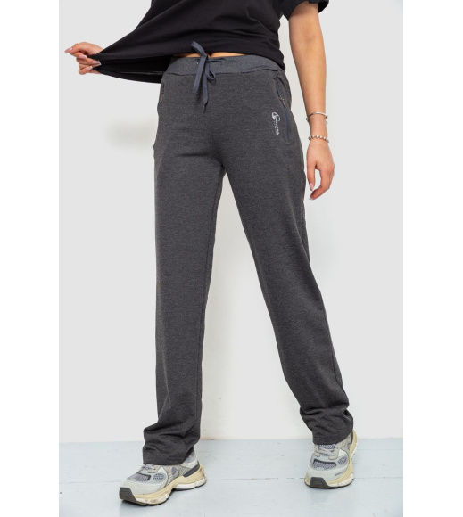 Спорт штани женские, цвет темно-серый, 244R513