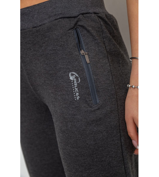 Спорт штани женские, цвет темно-серый, 244R513