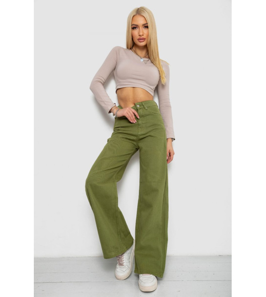 Джинсы женские, цвет хаки, 250R1797