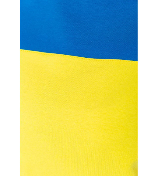 Костюм женский двухцветный повседневный, цвет желто-синий, 102R347