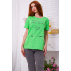 Женская футболка, салатового цвета с надписью, 198R007
