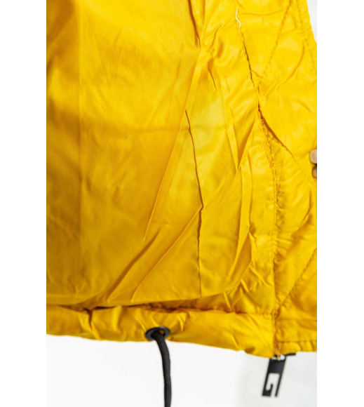 Куртка женская укороченная, цвет горчичный, 198R2859
