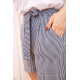 Женские шорты в полоску с пояском, цвет Синий, 172R008