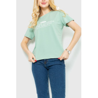 Футболка женская с принтом, цвет оливковый, 221R3006