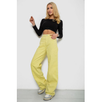Джинсы женские, цвет желтый, 250R1119