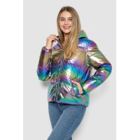 Куртка женская демисезонная плащевка, цвет сиреневый, 243R2022-4