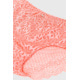 Трусы женские кружевные, цвет коралловый, 131R28