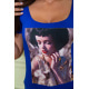 Женская футболка, цвета электрик с принтом, 167R256