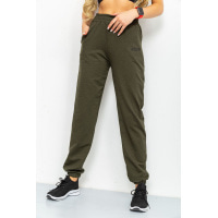Спортивные штаны женские демисезонные, цвет хаки, 206R001