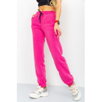 Спортивные штаны женские на флисе, цвет розовый, 184R003