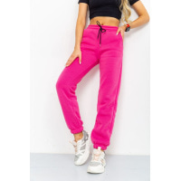 Спортивные штаны женские на флисе, цвет розовый, 184R003