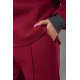 Спортивный костюм женский на флисе, цвет бордовый, 102R7733