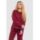 Спортивный костюм женский на флисе, цвет бордовый, 102R7733