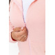 Спорт жіночий костюм на блискавці з капюшоном, колір пудровий, 186R9100