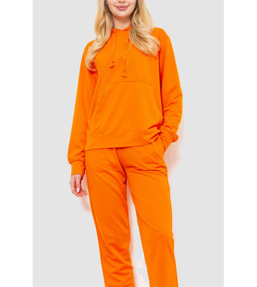 Спорт костюм женский двухнитка, цвет оранжевый, 244R009