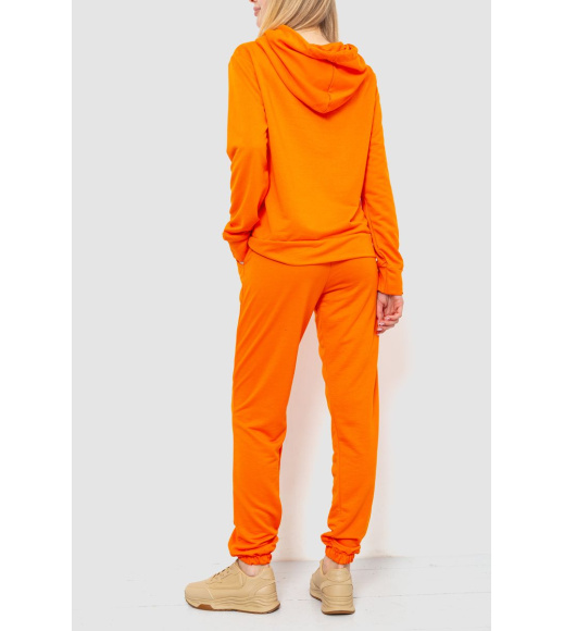 Спорт костюм женский двухнитка, цвет оранжевый, 244R009