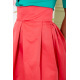 Пышная юбка, средней длины, кораллового цвета, 167R052-5