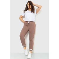 Спортивные штаны женские демисезонные, цвет мокко, 226R027