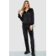 Спорт костюм женский велюровый, цвет черный, 244R9110