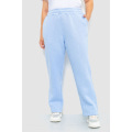 Спортивні штани жіночі на флісі, колір блакитний, 102R7706