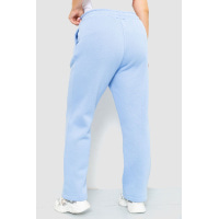 Спортивные штаны женские на флисе, цвет голубой, 102R7706