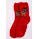 Новорічні жіночі шкарпетки, червоно-коричневого кольору, 151R2327