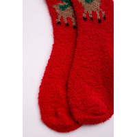 Новорічні жіночі шкарпетки, червоно-коричневого кольору, 151R2327