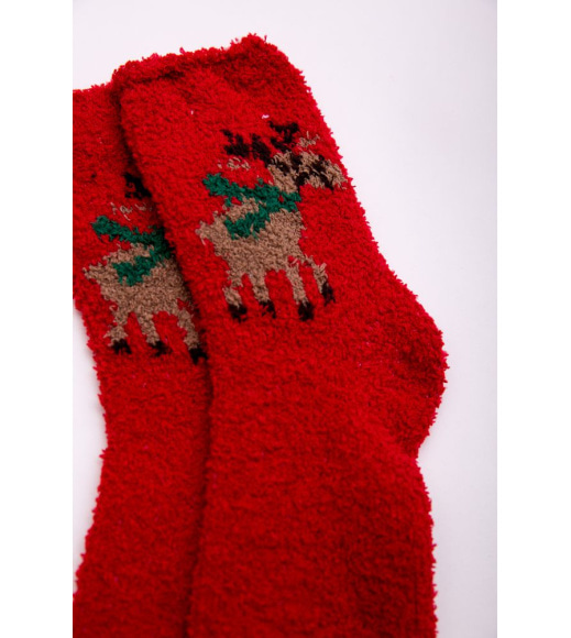 Новогодние женские носки, красно-коричневого цвета, 151R2327