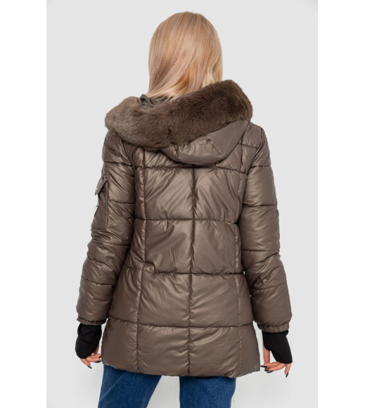 Куртка женская зимняя, цвет коричневый, 244R2153-1