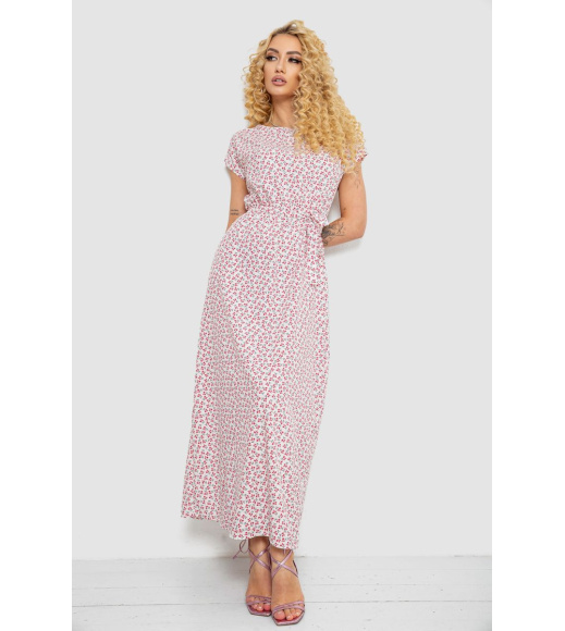 Платье с принтом софт, цвет молочно-красный, 214R0228-2