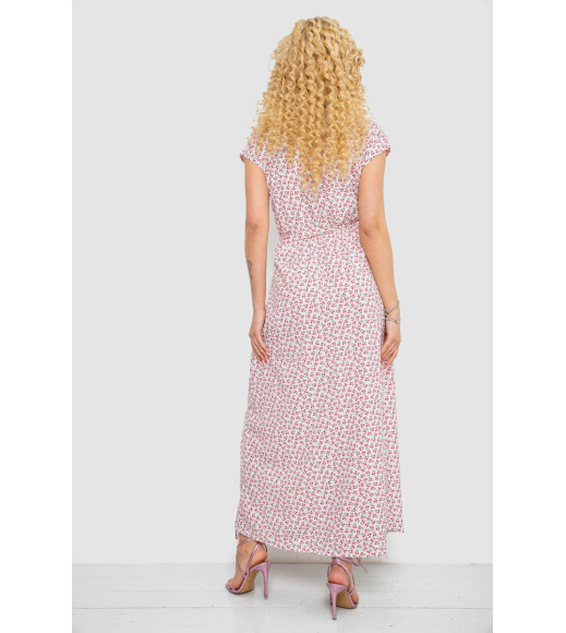 Платье с принтом софт, цвет молочно-красный, 214R0228-2
