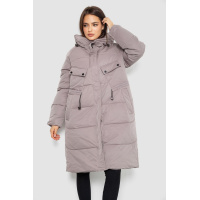 Пуховик женский удлиненный, цвет мокко, 243R2303