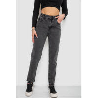 Джинсы женские МОМ, цвет темно-серый, 244R4580