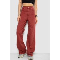 Джинсы женские, цвет бордовый, 182R2452