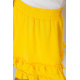 Юбка однотонная короткая, цвет желтый, 102R5254
