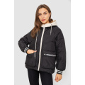 Куртка женская демисезонная с рукавом реглан, цвет черный, 244R8023