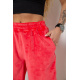 Шорты женские велюровые, цвет коралловый, 238R106