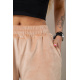 Шорты женские велюровые, цвет светло-бежевый, 238R106