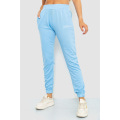 Спорт штани жіночі з принтом, колір світло-блакитний, 129R1106
