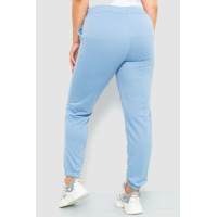 Спортивні штани жіночі двонитка, колір джинс, 102R292