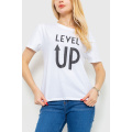 Футболка женская с принтом, цвет белый, 198R002