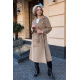 Пальто женское кашемировое, цвет бежевый, 189R002
