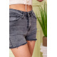Жіночі джинсові шорти, сірого кольору, 164R3925