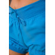 Женские хлопковые шорты, на резинке, цвет Синий, 167R7012-1