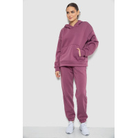 Спортивный костюм женский на флисе, цвет сливовый, 177R055