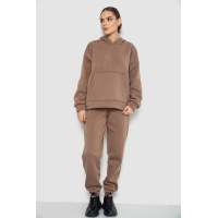 Спортивный костюм женский на флисе, цвет мокко, 177R055